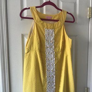 Lilly Pulitzer Yellow Sundress Size 10